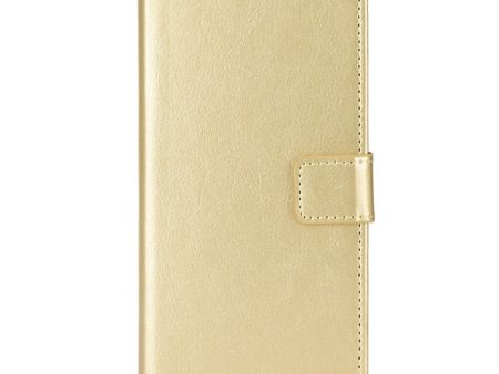 Asus Zenfone 10   9 Læder Cover m. Pung og Ståfunktion - Guld Supply