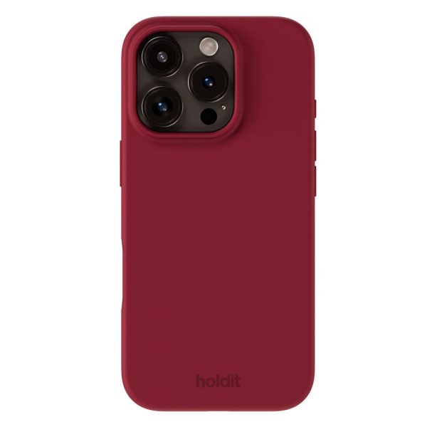 Holdit iPhone 16 Pro Soft Touch Silikone Case - Red Velvet Sale