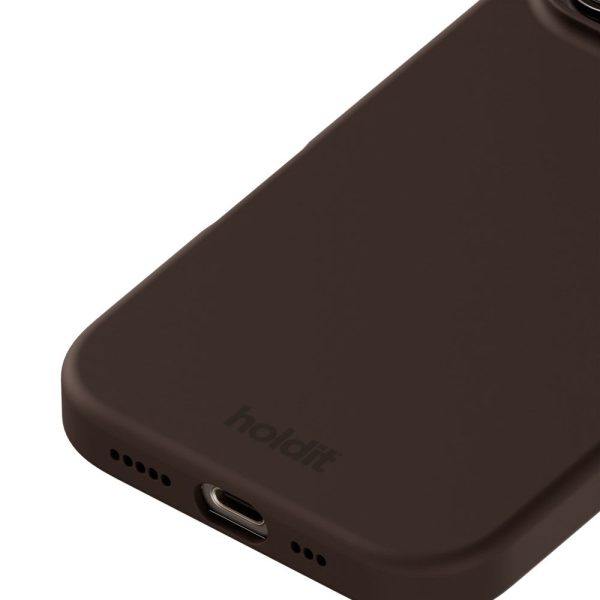 Holdit iPhone 16 Pro Soft Touch Silikone Case - Chocolate Cheap