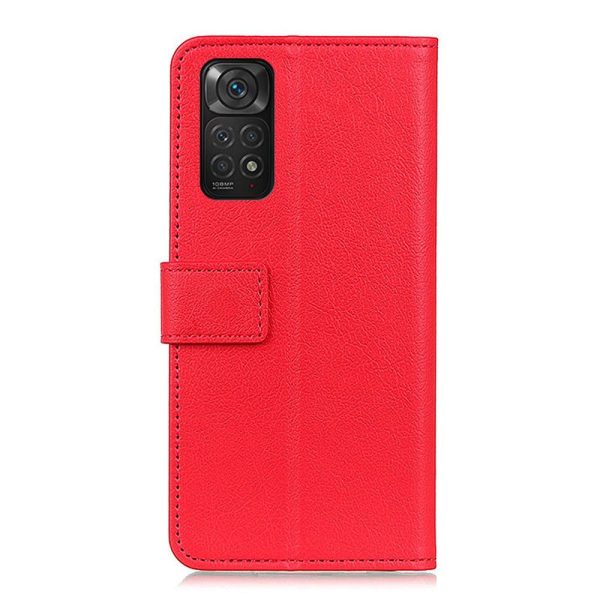 Xiaomi Redmi Note 11   11S Læder Cover m. Pung - Rød Sale