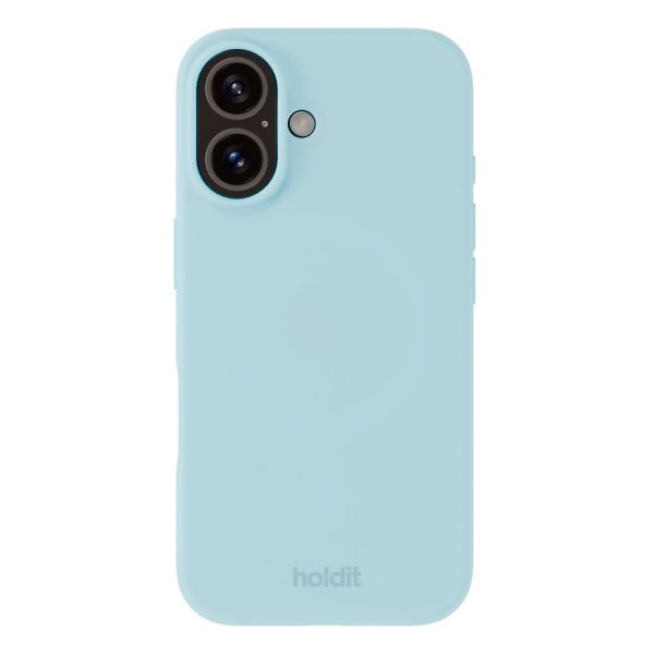 Holdit iPhone 16 Soft Touch Silikone Case - Mineral Blue Hot on Sale