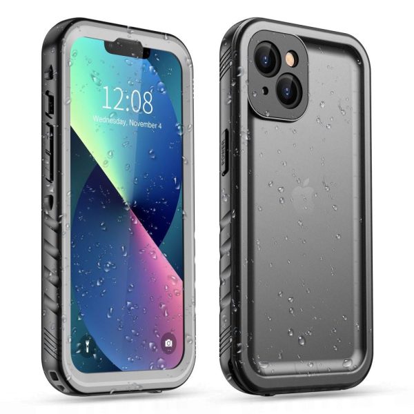 Tech Protect iPhone 13 Mini Vandtæt Cover - Gennemsigtig   Sort Sale