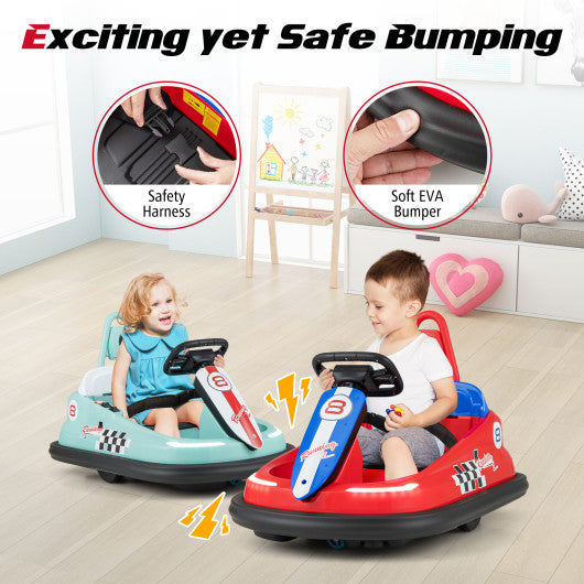 6V kids Ride-on Bumper Car with 360° Spinning and Dual Motors-Red Cheap