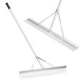 Aluminum Rake with 36  Wide Rake Head and 68  Long Handle Supply