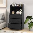 Modern Storage Dresser with Anti-toppling Device-Black Online Sale