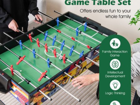 12-in-1 Combo Game Table Set with Foosball Air Hockey Pool Chess and Ping Pong Hot on Sale