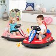 6V kids Ride-on Bumper Car with 360° Spinning and Dual Motors-Pink For Cheap