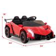 12V Licensed Lamborghini 4WD Kids Ride-on Sports Car with 2.4G Remote-Red Fashion