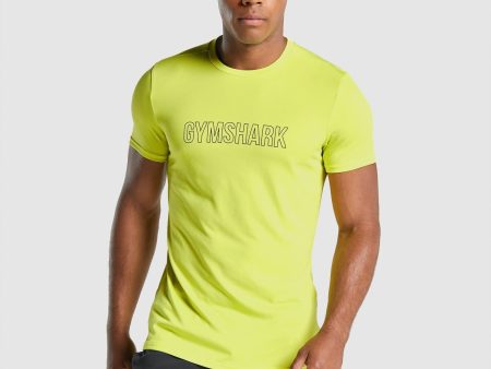 Gymshark Arrival Graphic T-Shirt - Yellow on Sale