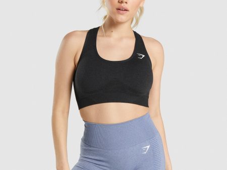 Gymshark Vital Seamless 2.0 Sports Bra - Black Marl For Discount