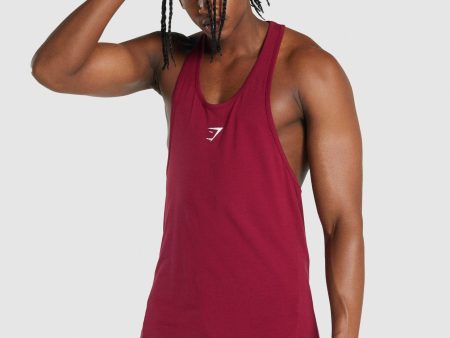 Gymshark Critical 2.0 Stringer - Burgundy on Sale