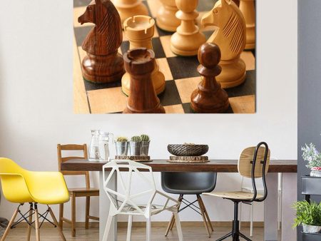 Game Of Chess Canvas Wall Art Supply