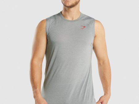 Gymshark Hyper Power Tank - Smokey Grey For Discount