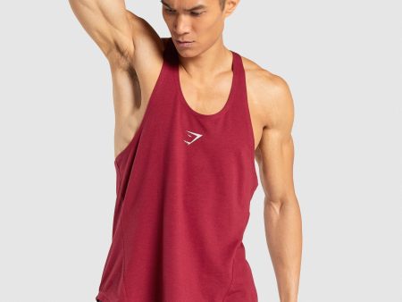 Gymshark Bold Stringer - Burgundy For Sale