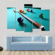 Billiard Table With Equipment Canvas Wall Art Online Hot Sale