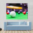 Snooker Ball On Snooker Table Canvas Wall Art For Sale