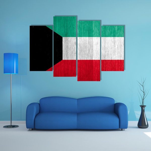 Kuwait Flag Canvas Wall Art Online now