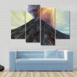 Active Volcano Belches Smoke Canvas Wall Art Supply