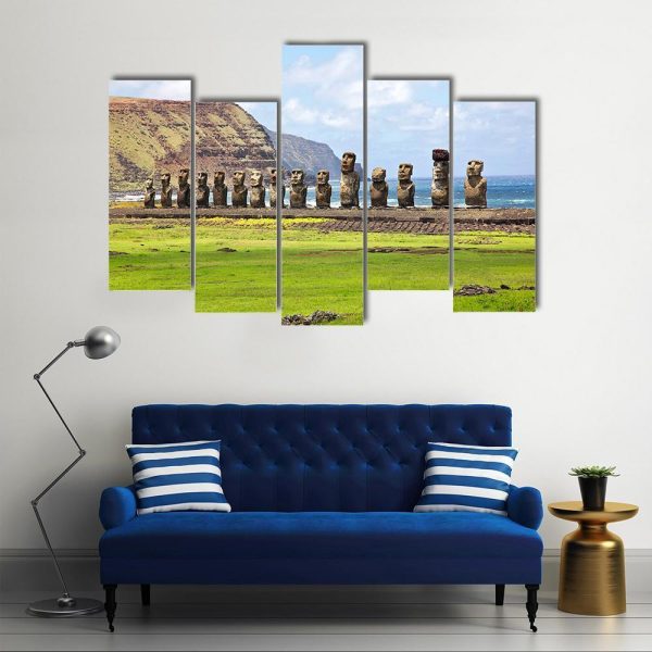 Ahu Tongariki Canvas Wall Art Discount