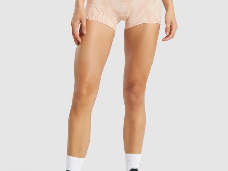 GS Power Support Shorts - Light Pink Print Online now