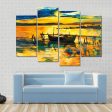 Abstract Of Boat & Jetty Canvas Wall Art Online Hot Sale