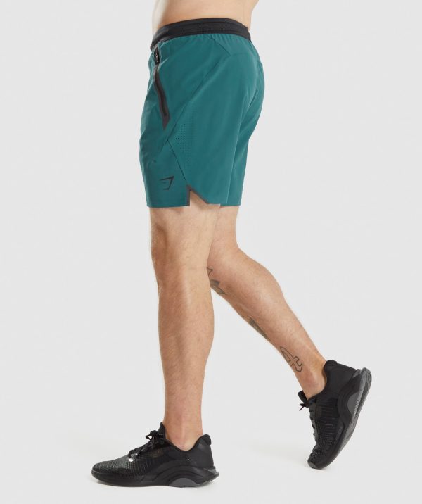 Gymshark Apex 7  Perform Shorts - Teal Online Sale