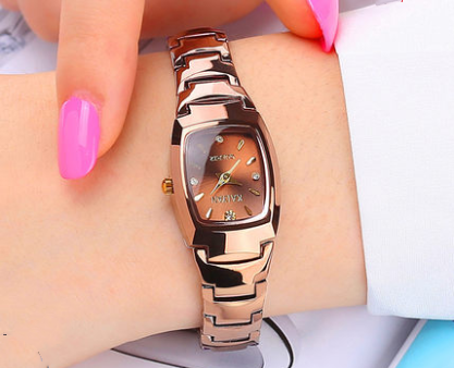 Woman Waterproof Tungsten Steel Quartz Watch Online Hot Sale