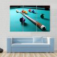 Billiard Table With Equipment Canvas Wall Art Online Hot Sale