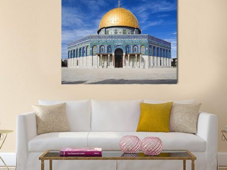 Al Aqsa Mosque In Jerusalem Under Clear Sky Canvas Wall Art Hot on Sale