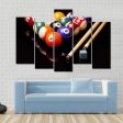 Snooker Equipment Canvas Wall Art Cheap