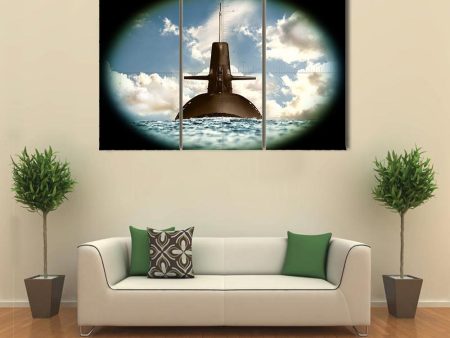 Army Weapon On Land Sea Canvas Wall Art Hot on Sale