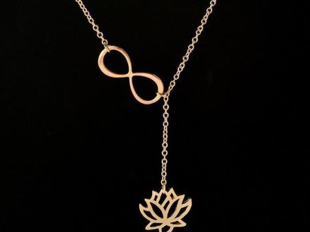 Infinite Lotus Y Necklaces on Sale