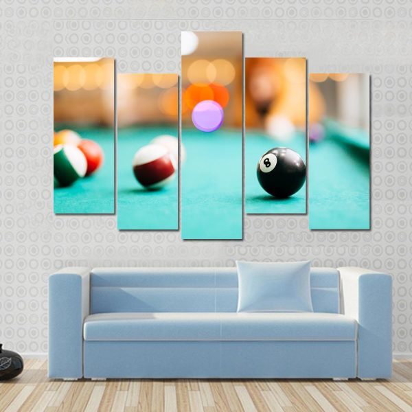 Snooker Eight Ball Pool Canvas Wall Art Online Hot Sale