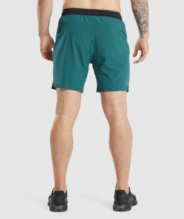 Gymshark Apex 7  Perform Shorts - Teal Online Sale