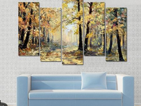 Autumn Forest Abstract Canvas Wall Art Online Sale