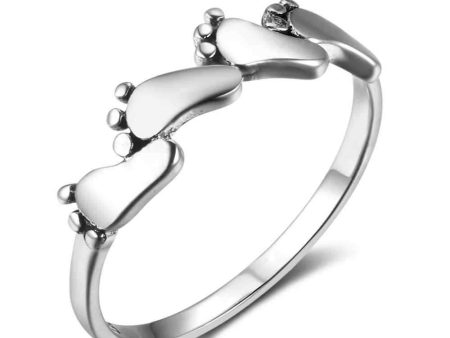 Little Feet Silver Rings For Cheap