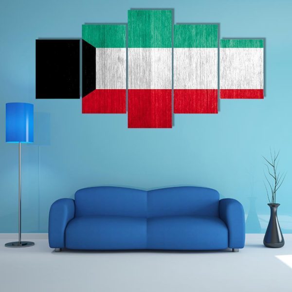 Kuwait Flag Canvas Wall Art Online now