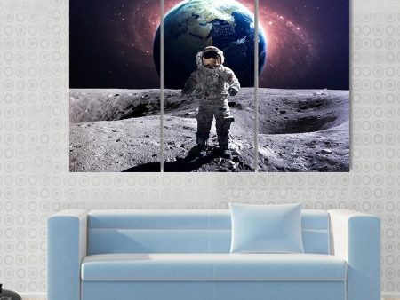 Astronaut Spacewalk Canvas Wall Art Supply