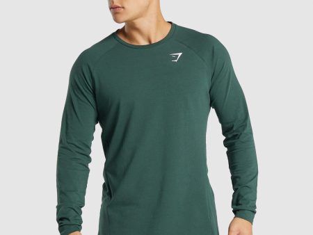 Gymshark Critical 2.0 Long Sleeve T-Shirt - Dark Green Online Hot Sale