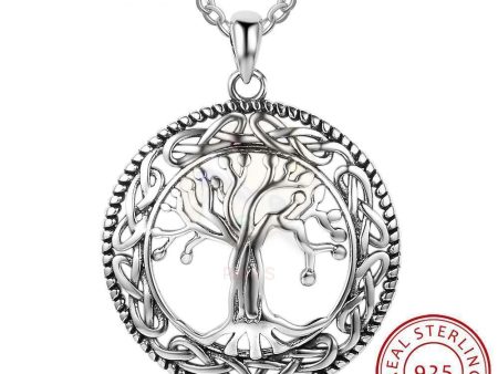 Celtic Dome Tree of Life Sterling Silver Pendant Necklaces Online Hot Sale