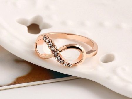 Sparkling Gold Dipped Infinity Rings Sale