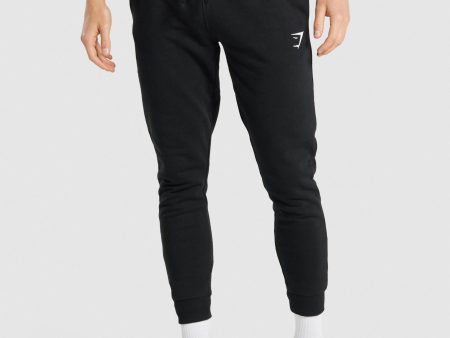 Gymshark Crest Joggers - Black Online