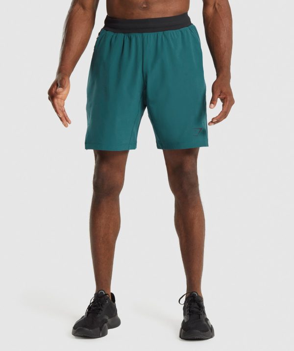 Gymshark Apex Functional 9  Shorts - Teal Online Hot Sale