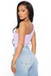 She s Cutting Edge One Shoulder Bodysuit - Lavender on Sale