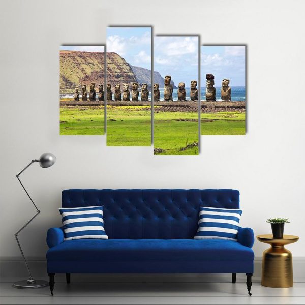 Ahu Tongariki Canvas Wall Art Discount