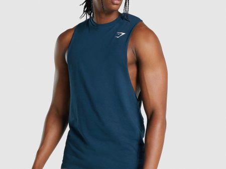 Gymshark Critical 2.0 Drop Arm Tank - Navy Online now