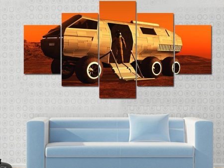 Astronaut In Mars Rover Canvas Wall Art Online