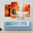 Abstract Autumn Forest Canvas Wall Art Sale