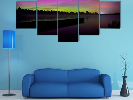 Aurora Borealis Seen From Polish Canvas Wall Art Online Hot Sale