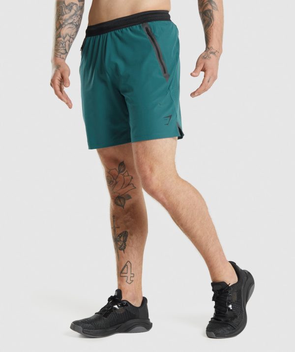 Gymshark Apex 7  Perform Shorts - Teal Online Sale